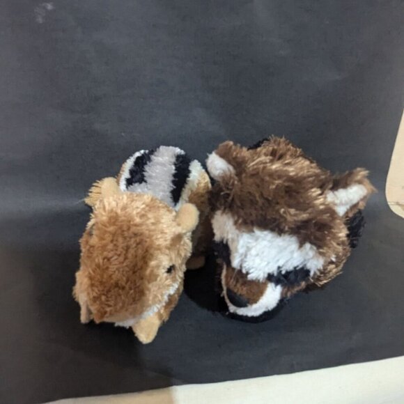 Aurora Chipmunk & Raccoon Plush Toy Set 8" Stuffed Animals - Picture 5 of 8